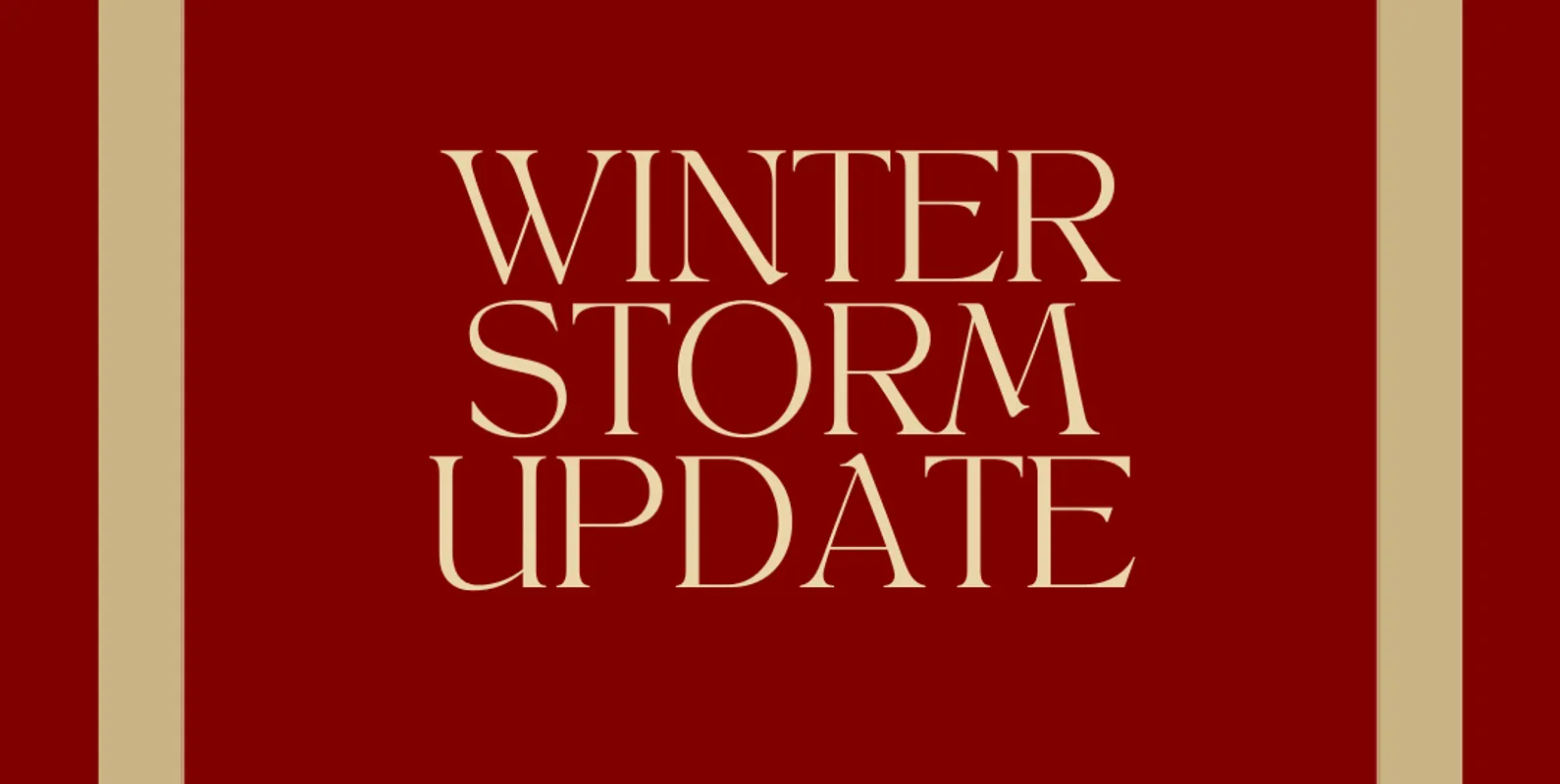 Winter Weather Cancelations